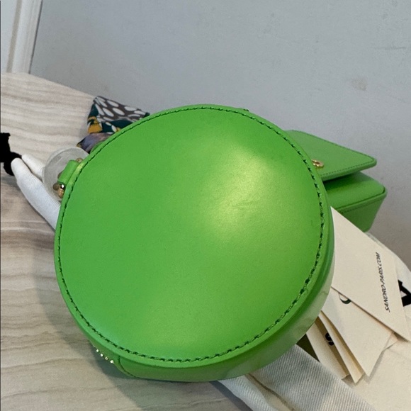 Sandro Bag Totemo Green Leather Shoulder Bag Set - Picture 9 of 17